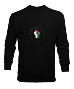 Direniş Siyah Erkek Sweatshirt