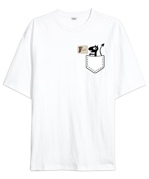 Tisho - Disenchantment Beyaz Oversize Unisex Tişört