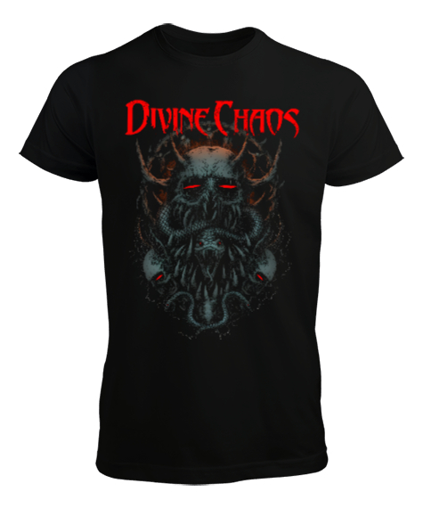 Divine Chaos Siyah Erkek Tişört