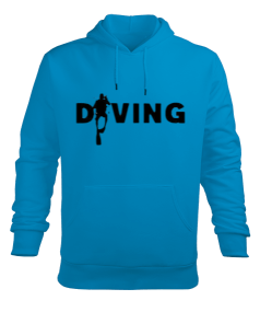 Diving02 Erkek Kapüşonlu Hoodie Sweatshirt