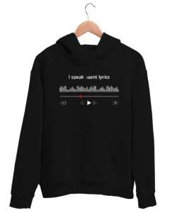 Diyagram - Kontrol - Akıcı Şarkı Söylerim Siyah Unisex Kapşonlu Sweatshirt