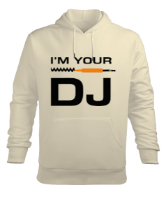 DJ yazılı erkek kapüşonlu hoodie sweatshirt Erkek Kapüşonlu Hoodie Sweatshirt