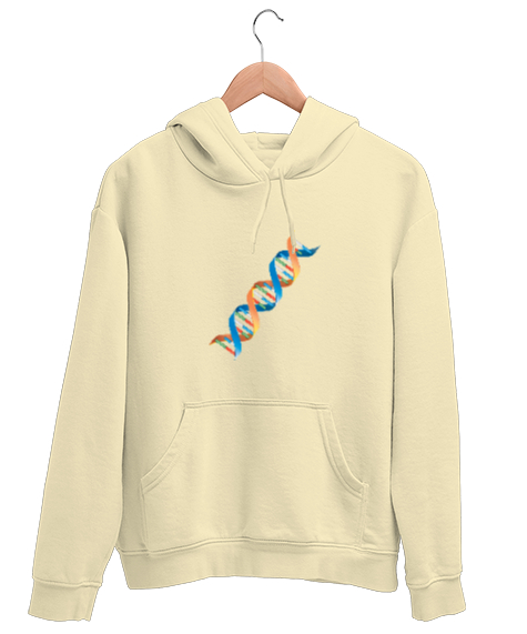 Tisho - DNA Krem Unisex Kapşonlu Sweatshirt