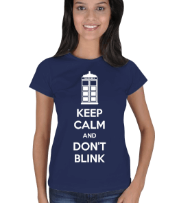 Doctor Who Keep Calm Kadın Tişört