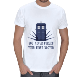 Doctor Who Ön Baskılı T-Shirt Erkek Tişört