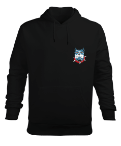 Dog Black Erkek Kapüşonlu Hoodie Sweatshirt