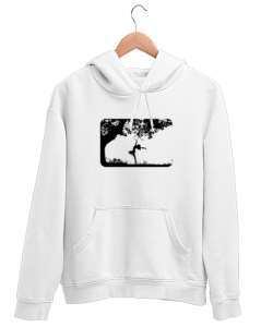 doğa estetik Beyaz Unisex Kapşonlu Sweatshirt