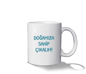 DOĞA VE İNSAN Beyaz Kupa Bardak