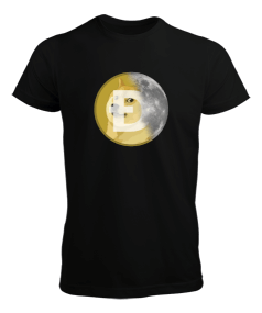 DOGE to the Moon v1T Black Erkek Tişört