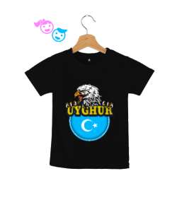 Doğu Türkistan,Uyghur,East Turkestan. Siyah Çocuk Unisex