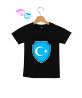 Doğu Türkistan,Uyghur,East Turkestan. Siyah Çocuk Unisex - Thumbnail