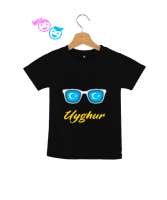 Doğu Türkistan,Uyghur,East Turkestan. Siyah Çocuk Unisex - Thumbnail