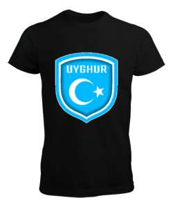 Doğu Türkistan,Uyghur,East Turkestan. Siyah Erkek Tişört