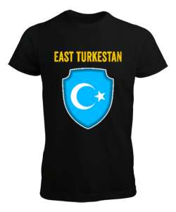 Doğu Türkistan,Uyghur,East Turkestan. Siyah Erkek Tişört