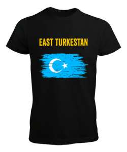 Doğu Türkistan,Uyghur,East Turkestan. Siyah Erkek Tişört