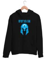 Doğu Türkistan,Uyghur,East Turkestan. Siyah Unisex Kapşonlu Sweatshirt - Thumbnail