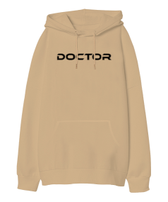 Doktor Oversize Unisex Kapüşonlu Sweatshirt