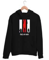 Dolu Dolu Rock And Roll - Full Rock Siyah Unisex Kapşonlu Sweatshirt - Thumbnail