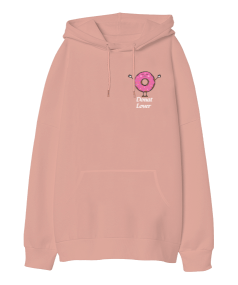 donat Oversize Unisex Kapüşonlu Sweatshirt