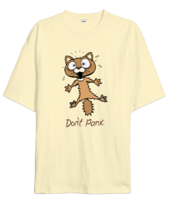 Dont Panic Oversize Unisex Tişört