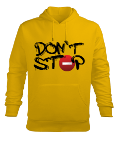 DONT STOP GRAFFITI YAZILI Erkek Kapüşonlu Hoodie Sweatshirt