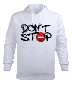 DONT STOP GRAFFITI YAZILI Erkek Kapüşonlu Hoodie Sweatshirt