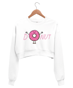 Donut Kadın Crop Sweatshirt