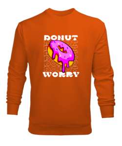 DONUT WORRY Turuncu Erkek Sweatshirt