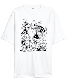 Doodle Oversize Unisex Tişört