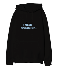 Dopamin Oversize Unisex Kapüşonlu Sweatshirt