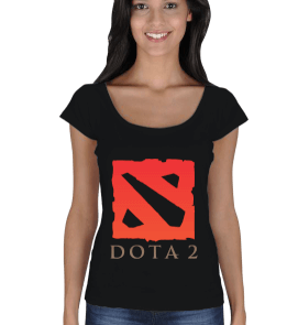 Dota 2 Logo Kadın Açık Yaka