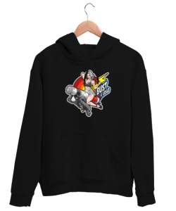 Dövmeli Kız - Tattoo Girl v2 Siyah Unisex Kapşonlu Sweatshirt