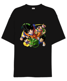 Dragon Ball Anime Tasarım Baskılı Oversize Unisex Tişört