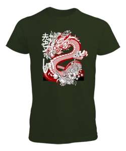 Dragon - Ejderha Haki Yeşili Erkek Tişört