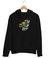 Dragon - Ejderha v2 Siyah Unisex Kapşonlu Sweatshirt - Thumbnail