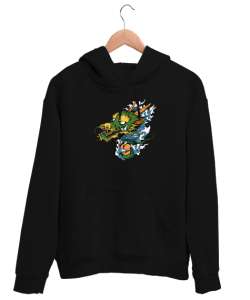 Dragon - Ejderha v2 Siyah Unisex Kapşonlu Sweatshirt