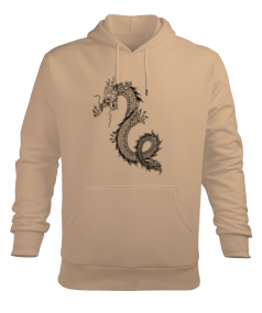 Dragon Erkek Kapüşonlu Hoodie Sweatshirt