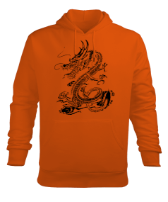 Dragon Erkek Kapüşonlu Hoodie Sweatshirt