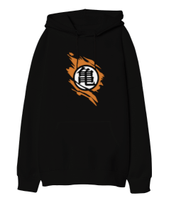 dragonball goku desenli Oversize Unisex Kapüşonlu Sweatshirt