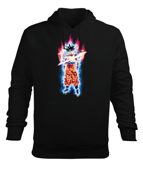 Dragonball Z Son Goku Siyah Erkek Kapüşonlu Hoodie Sweatshirt