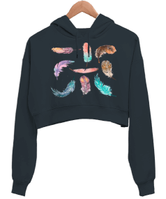 DREAM Kadın Crop Hoodie Kapüşonlu Sweatshirt