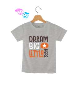 Dream Little Hero - Küçük Kahramanın Büyük Hayalleri Gri Çocuk Unisex