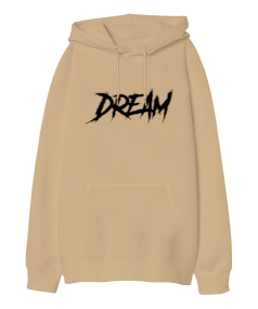 DREAM Oversize Unisex Kapüşonlu Sweatshirt