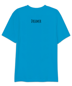 Dreamer köpek temalı Oversize Unisex Tişört