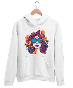 Dreamsweatshirt Beyaz Unisex Kapşonlu Sweatshirt