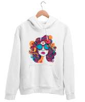 Dreamsweatshirt Beyaz Unisex Kapşonlu Sweatshirt - Thumbnail