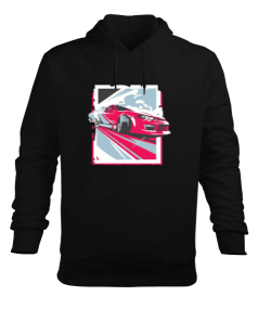 Drift araba baskılı Erkek Kapüşonlu Hoodie Sweatshirt