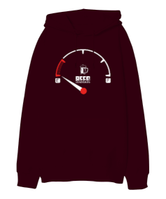 Drink Meter Oversize Unisex Kapüşonlu Sweatshirt