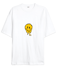 dripping smile Oversize Unisex Tişört