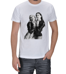 Dua Lipa Miley Cyrus Prisioner Merch Erkek Tişört